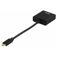 Адаптер Hama H-135726 00135726 HDMI (f) USB Type- C (m) 0.1 м, черный