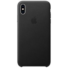 Чехол-накладка Apple кожаный для iPhone XS Max черный