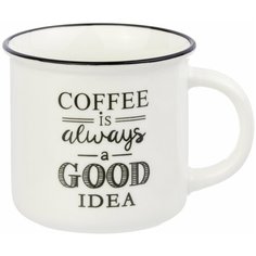 Кружка 400 мл 12х9,5х8,5 см Elan Gallery COFFEE is always a GOOD idea