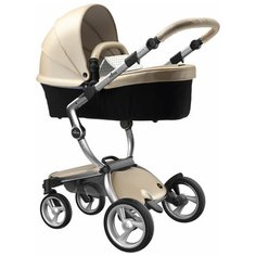 Коляска-трансформер Mima Xari (2 в 1), champagne/sandy beige/silver frame, цвет шасси: серебристый