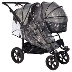 TFK Дождевик для коляски для одного сиденья TFK Twin Trail прозрачный