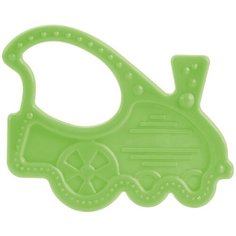 Прорезыватель мягкий Canpol 3 вида, 0м+, арт. 13/118, цвет: зеленый, форма: паровозик