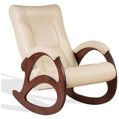 Кресло-качалка Джаз Экокожа Cream, Венге AVK