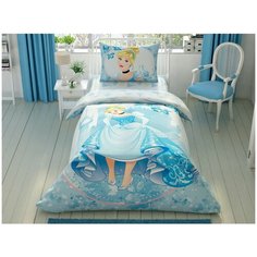 Детское постельное белье TAC CINDERELLA FOREVER хлопковый ранфорс 1,5 спальный