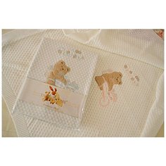 Плед детский для новорожденных Tivolyo Home POURTOL хлопок голубой 85х90