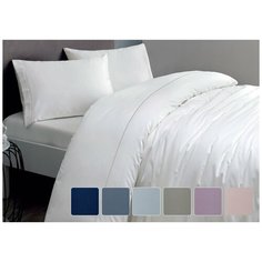 Пододеяльник Tivolyo Home BASIC хлопковый сатин делюкс синий 200х220