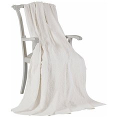 Махровая простынь-покрывало для укрывания Tivolyo Home ELIPS хлопок кремовый 160х220