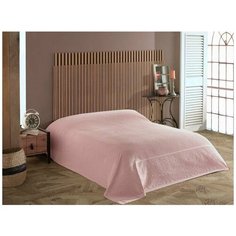 Махровая простынь для укрывания Efor WAFTURE хлопок пудра 200х220