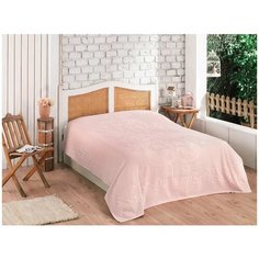 Махровая простынь для укрывания Efor ESTER хлопок пудровый 160х220