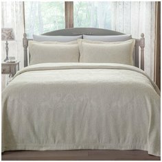 Покрывало Tivolyo Home ELEGANT жаккард кремовый 260х260