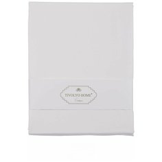 Простынь на резинке с наволочками Tivolyo Home хлопковый сатин делюкс экрю 180х200+30