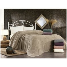 Вязаный плед-покрывало Grazie Home ALEGRA пудра 220х240