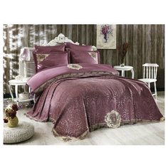 Покрывало Grazie Home CARINA жаккард фиолетовый 260х270