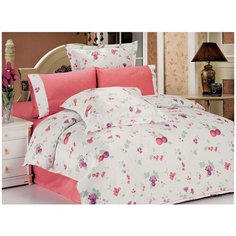 Постельное белье Le Vele VIOLET сатин, жатый шёлк пудра евро