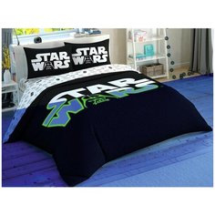 Детское постельное белье светящееся TAC STAR WARS GLOW хлопковый ранфорс евро