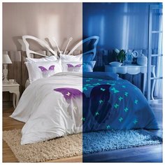 Постельное белье TAC GLOW IN THE DARK хлопковый сатин евро