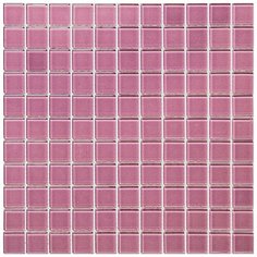 A-134-1 Стеклянная мозаика Natural Color palette розовый квадрат глянцевый