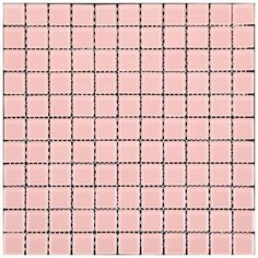 A-074 Мозаика из стекла Natural Color Palette розовый квадрат