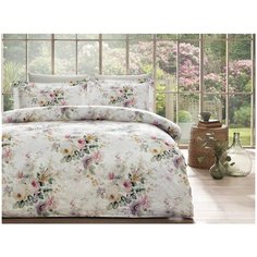 Постельное белье Tivolyo Home FINOLA хлопковый сатин делюкс евро