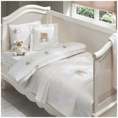 Постельное белье для новорожденных Tivolyo Home LOVELY BEBE хлопковый сатин кофейный