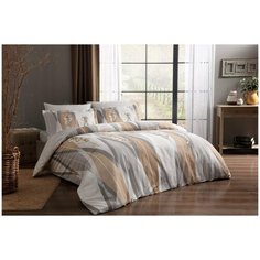Постельное белье TAC ELEGANCE LADUE хлопковый сатин делюкс серый евро