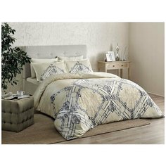 Постельное белье TAC ELEGANCE NEIRA хлопковый сатин делюкс бежевый евро