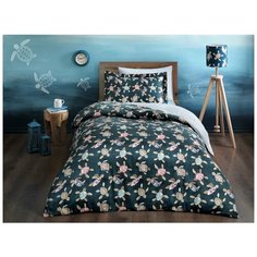 Детское постельное белье Tivolyo Home CARETTA хлопковый сатин делюкс 1,5 спальный