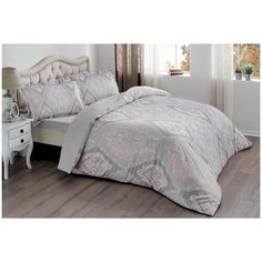 Постельное белье TAC HAPPY DAYS VALES хлопковый сатин пудра евро