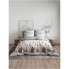 Постельное белье Василиса 2-спальное из бязи, наволочки 70х70 см, Новый год