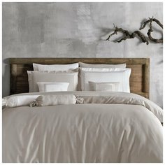 Постельное белье Tivolyo Home LINE хлопковый люкс-сатин бежевый евро