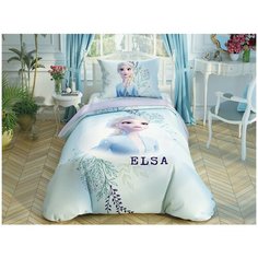 Детское постельное белье TAC FROZEN 2 DOUBLE COLOR ELSA хлопковый ранфорс 1,5 спальный