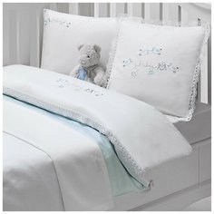 Постельное белье для новорожденных Tivolyo Home COUPLE BEBE хлопковый сатин голубой