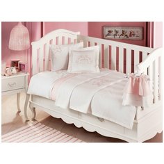 Постельное белье для новорожденных Tivolyo Home FAMILY BEBE хлопковый сатин розовый