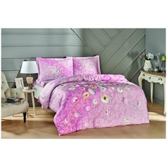 Постельное белье TAC HAPPY DAYS SERLINA хлопковый сатин пудра евро