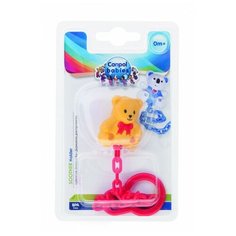 Canpol Клипса-держатель для пустышек Canpol Медвежонок с сердечком арт. 10/874 цвет желтый