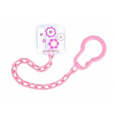 Canpol Клипса-держатель для пустышек Canpol Newborn baby, 0м+, арт. 10/877 цвет розовый