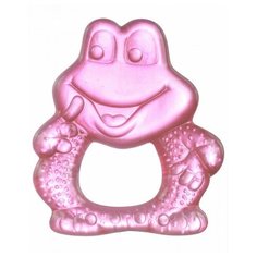 Canpol Прорезыватель водный охлаждающий Canpol Улыбка арт. 2/224, 0м+, цвет розовый, форма лягушонок