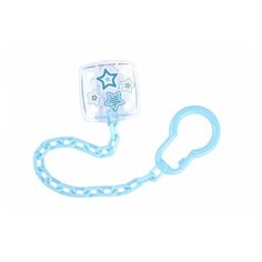 Canpol Клипса-держатель для пустышек Canpol Newborn baby, 0м+, арт. 10/877 цвет голубой