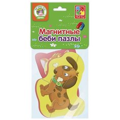 Мягкие магнитные пазлы Baby puzzle "Котенок и щенок" Vladi Toys