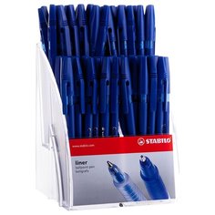 STABILO Набор шариковых ручек Liner 808, 0.38 мм, 80 шт. 808F8041, синий цвет чернил