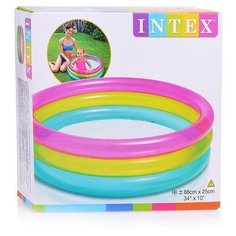 Бассейн надувной Радуга 86х25см. (57104) Intex