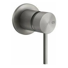 GS SHOWER316 Внешние части для встраиваемого однорычажного смесителя, на 1/2”, Steel Brushed Gessi