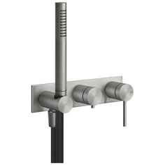 GS SHOWER316 Внешние части для встраиваемого настенного смесителя для ванны, Steel Brushed Gessi