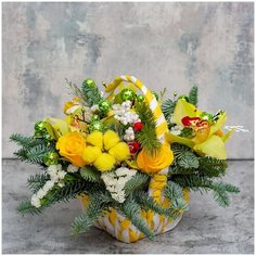 Корзина «Яркая зима Flor Pro