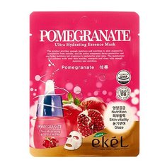 EKEL Pomegranate Ultra Hydrating Essence Mask Тканевая маска для лица с экстрактом граната(5штук)