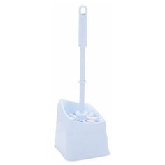 Комплект: ершик и стакан WC угловой "Лотос" Квадра белый Svip