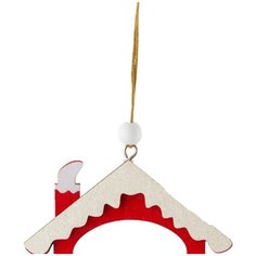 Украшение новогоднее "домик" 8*9 СМ "волшебная страна"