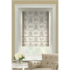 Римская штора Leggero от Memotex с карнизом. В: 150см. Ш: 100см.