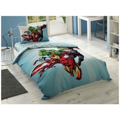 Постельное белье детское AVENGERS HEROES, 1,5- спальное, TAC