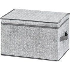 Короб-кофр складной для хранения 38х25х25 см EL Casa Твид с 2 ручками